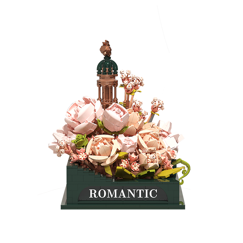 Конструктор 3D из миниблоков Balody Маяк с цветами Романтика, 1454 деталей - BA21163