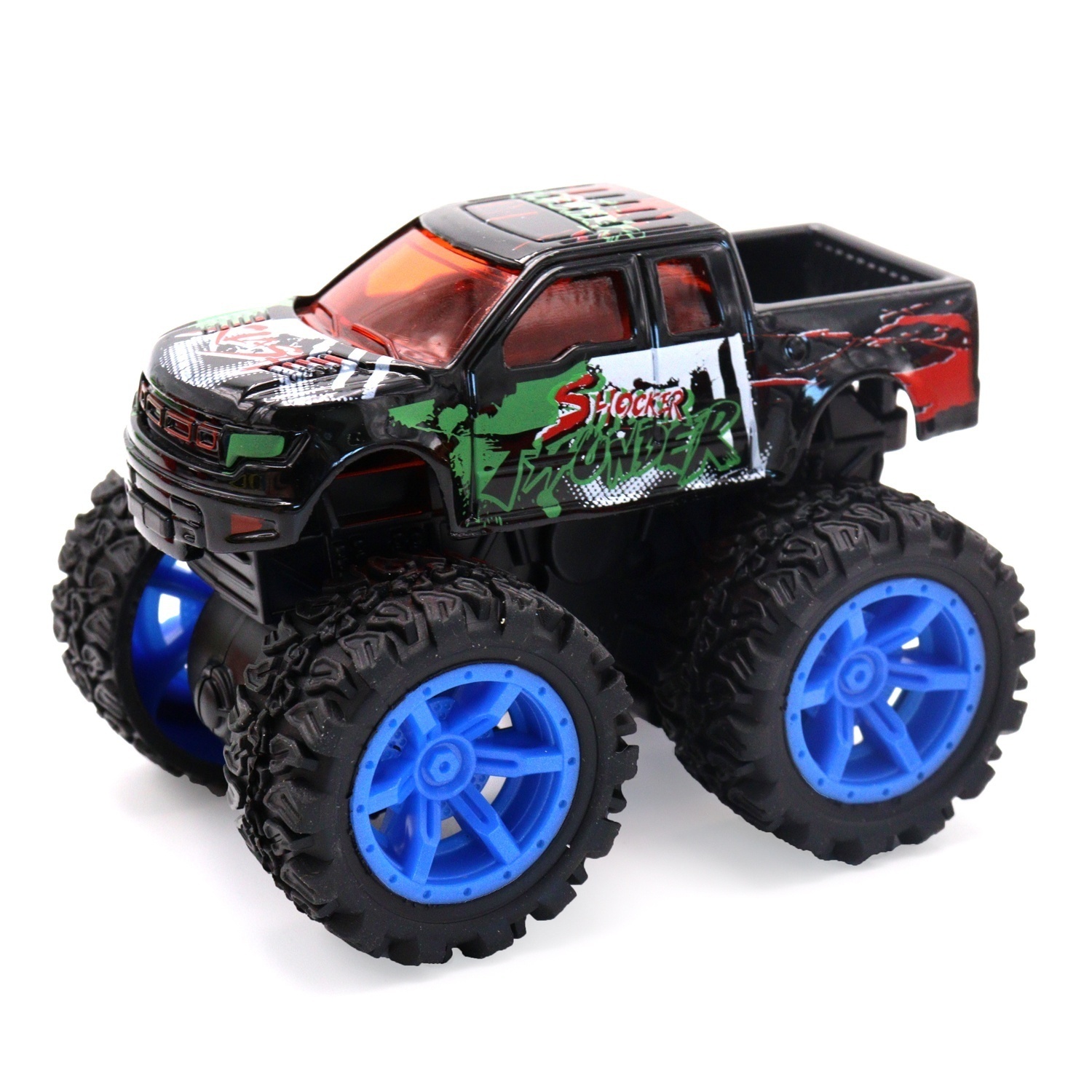 

Машинка Funky Toys черная die-cast, пикап с синими колесами и краш-эффектом, 14,5 см, черная die-cast, пикап с синими колесами и краш-эффектом, 14,5 см