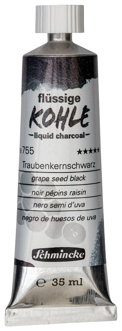 Жидкий уголь Schmincke SCH-18755009 Liquid charcoal Виноградная косточка 35 мл