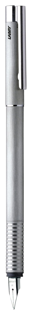 фото Ручка перьевая lamy 006 logo, ef матовая сталь