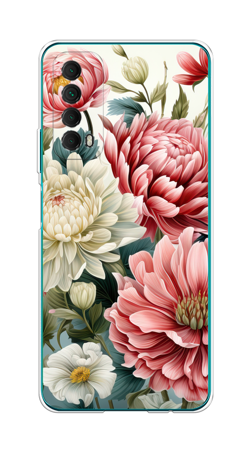 

Чехол на Huawei P Smart 2021 "Садовые цветы рисунок", Розовый;зеленый;белый, 6104750-1