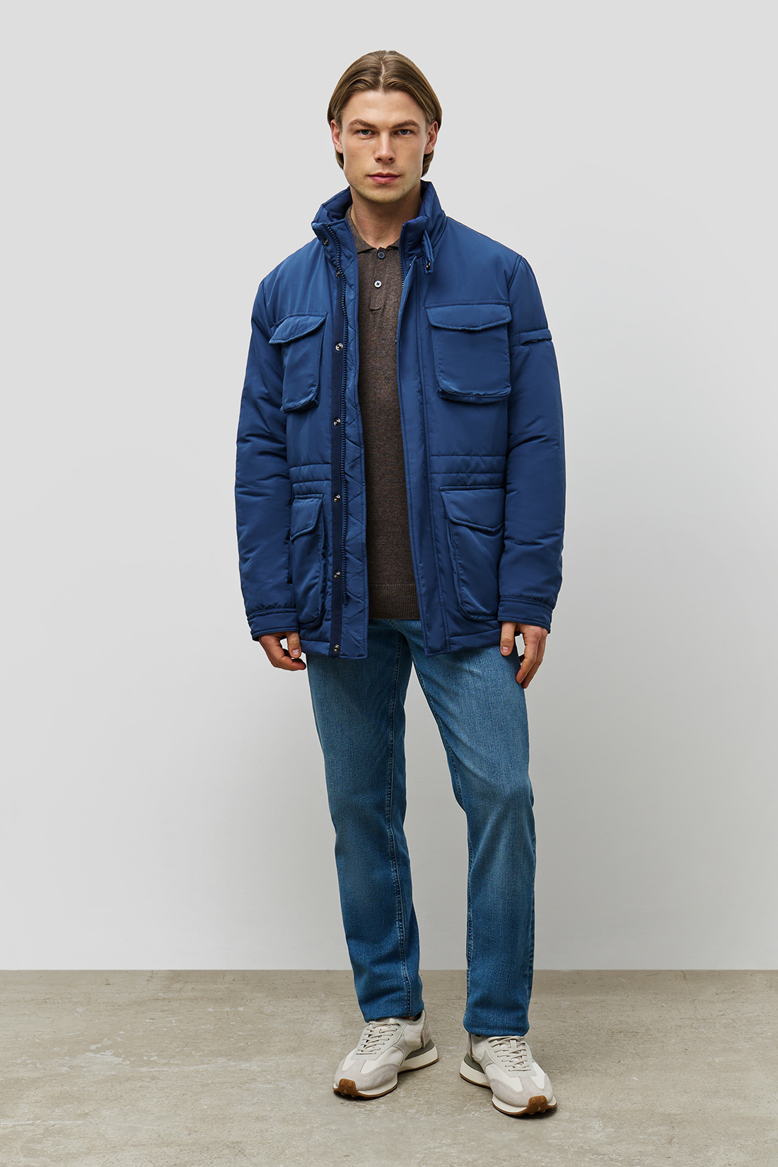 

Куртка мужская Baon B5323008 синяя 3XL, Синий, B5323008