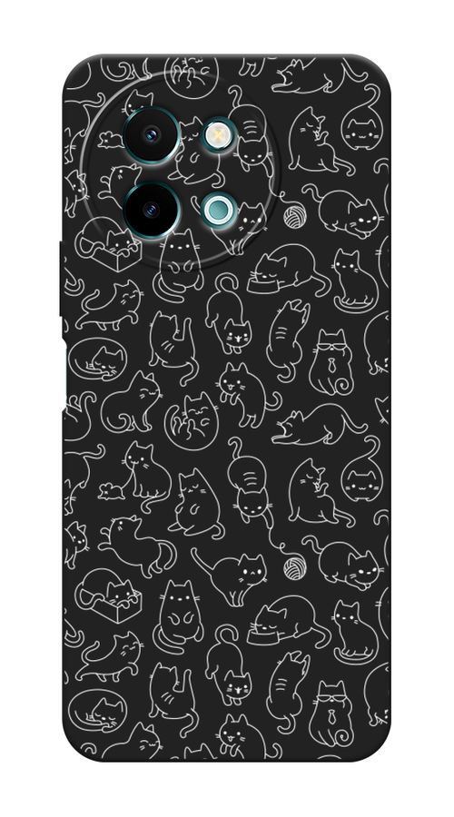 

Чехол Awog на Vivo Y38 5G "Шкодливые котики", Прозрачный;бежевый, 2610752-1