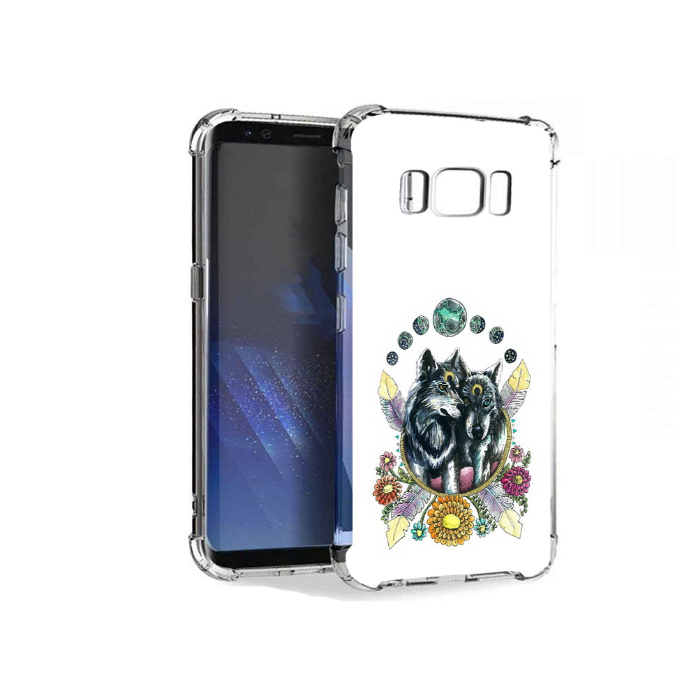 

Чехол MyPads Tocco для Samsung Galaxy S8+ красивые волки абстракция, Tocco