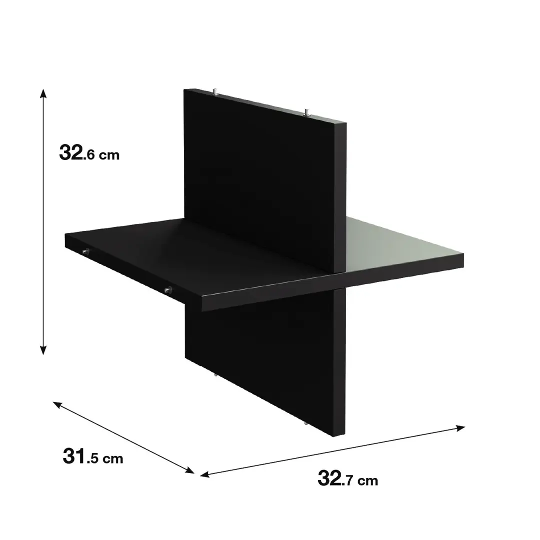 

Полка крестовая для шкафа Spaceo KUB 32.7x32.6 см дерево цвет графит, Серый