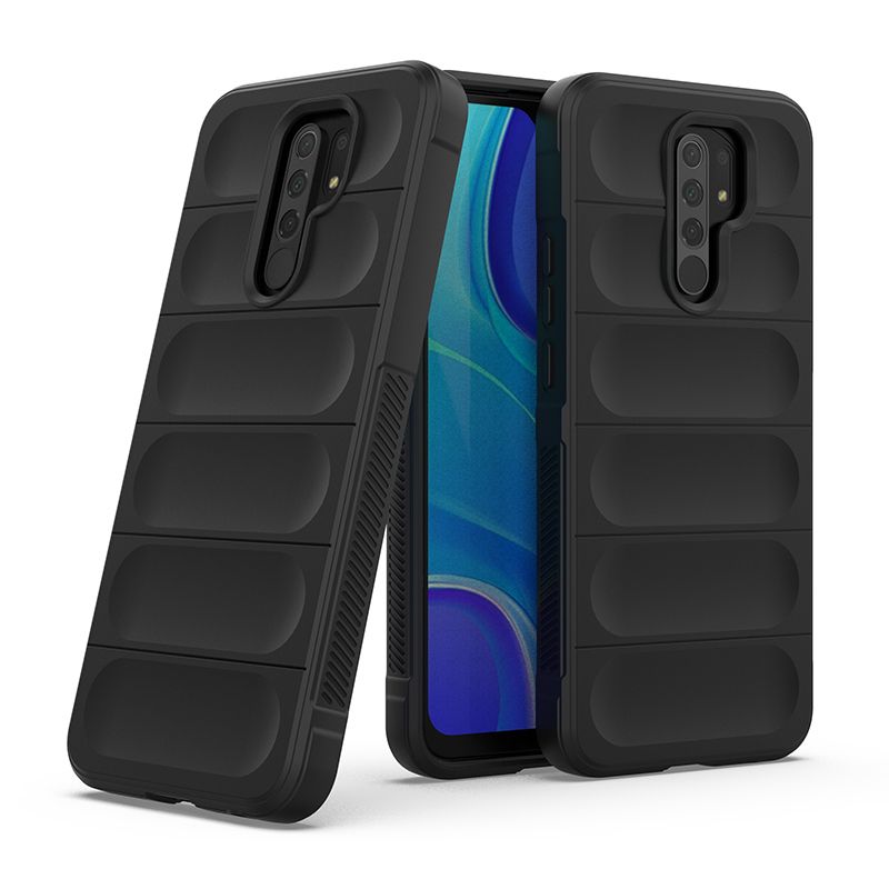 фото Противоударный чехол flexible case для xiaomi redmi 9 (черный) black panther