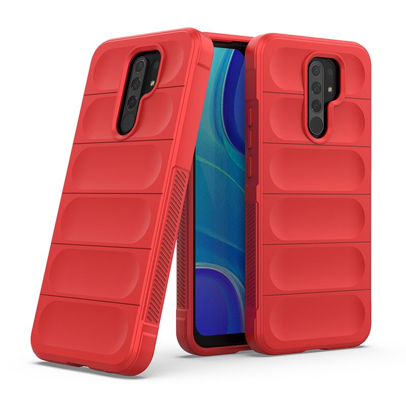 фото Противоударный чехол flexible case для xiaomi redmi 9 (красный) black panther