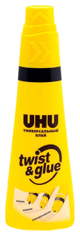 фото Клей универсальный uhu uhu-38850 twist&glue 90 мл