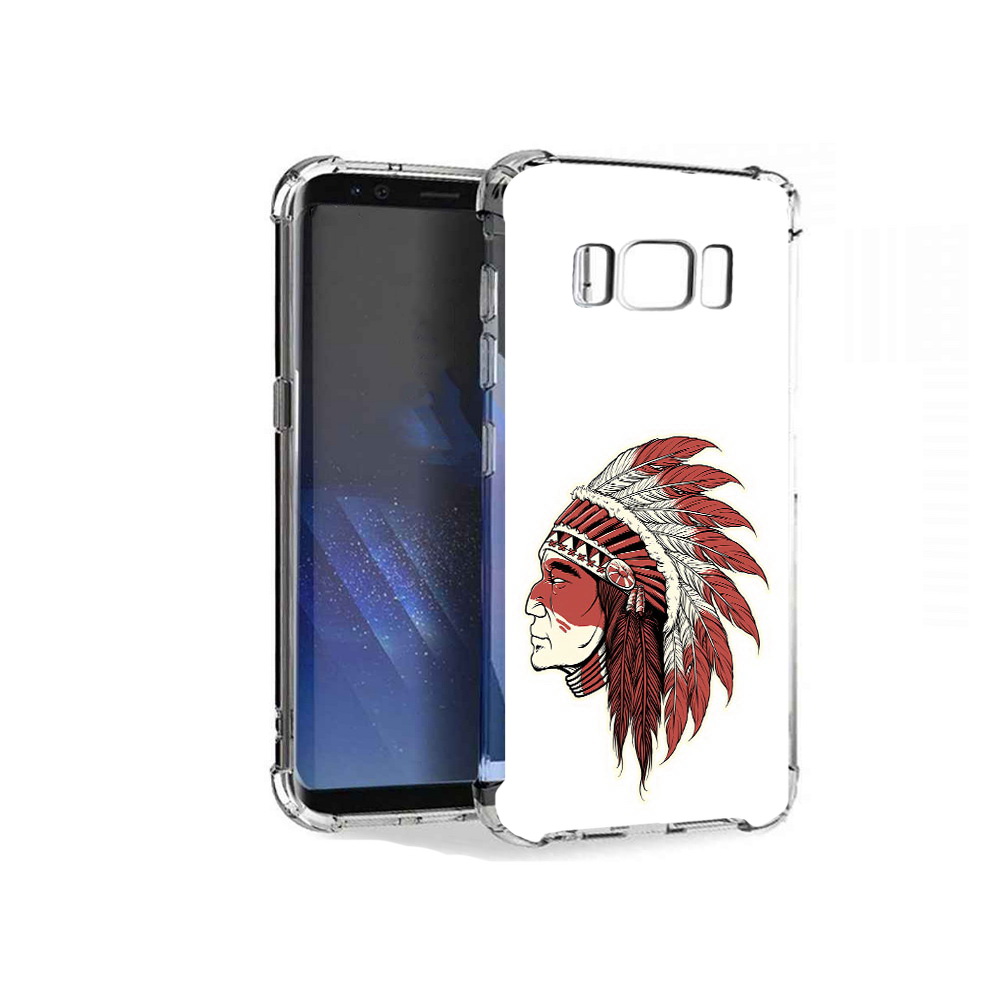 

Чехол MyPads Tocco для Samsung Galaxy S8+ красный индеец, Tocco