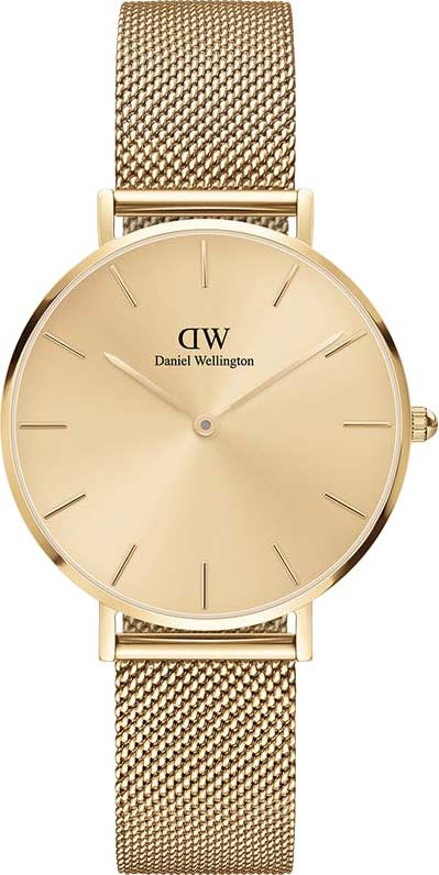 фото Наручные часы женские daniel wellington dw00100474 золотистые