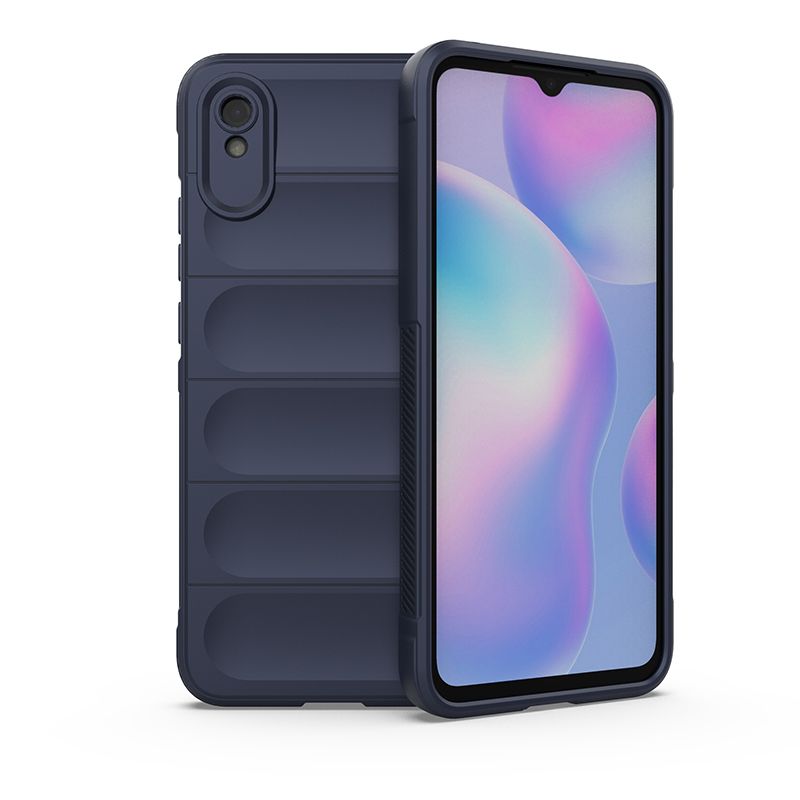 фото Противоударный чехол flexible case для xiaomi redmi 9a (синий) black panther