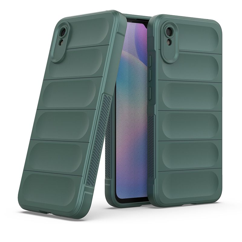 фото Противоударный чехол flexible case для xiaomi redmi 9a (зеленый) black panther