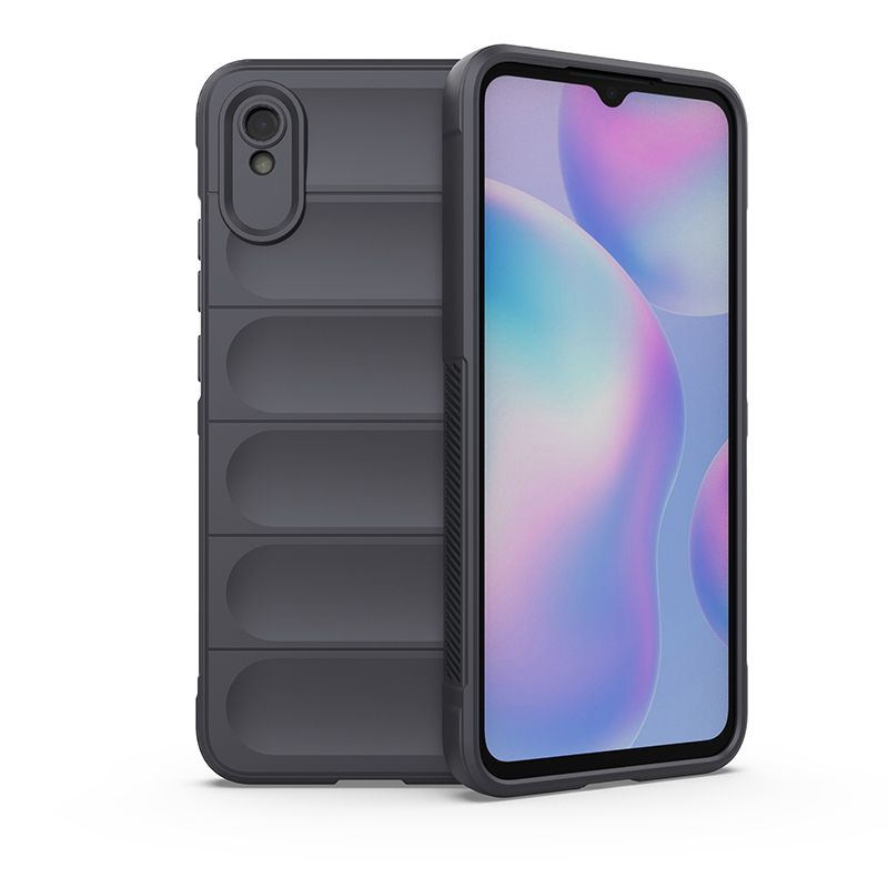 фото Противоударный чехол flexible case для xiaomi redmi 9a (серый) black panther