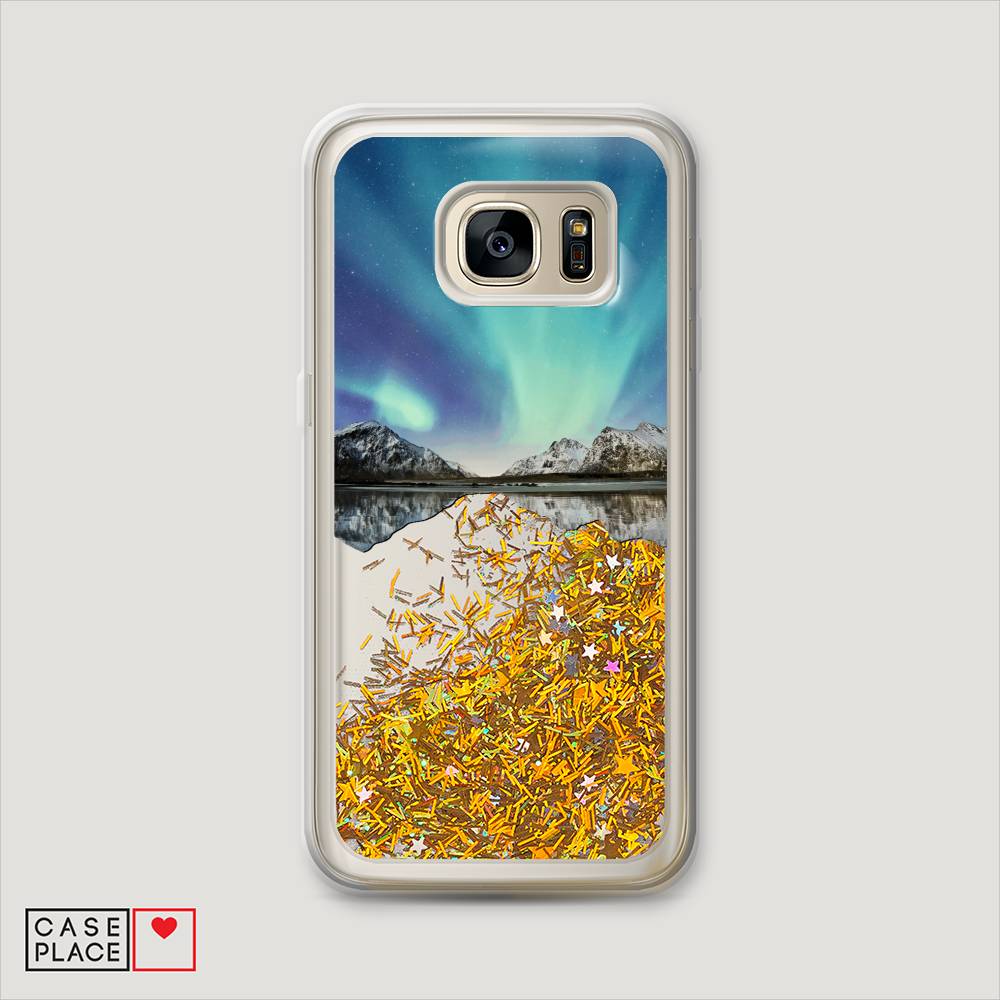 

Чехол Awog "Горное озеро и сияние" для Samsung Galaxy S7 edge, 24690-1