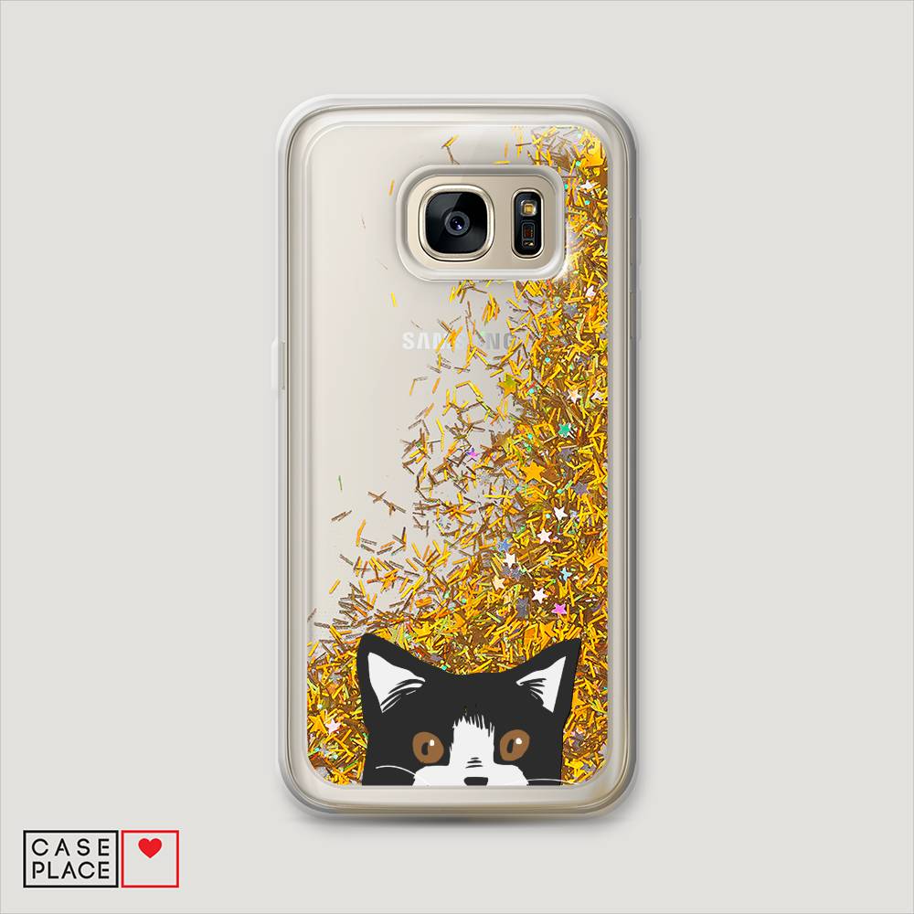 

Чехол Awog "Подглядывающий кот" для Samsung Galaxy S7 edge, 24690-1