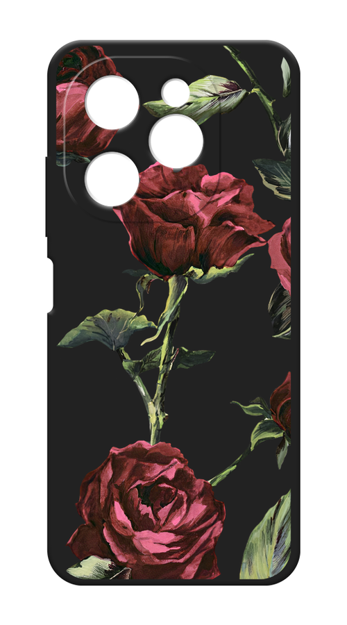 

Чехол Awog на Tecno Spark 20 Ultra 5G "Бордовые розы фон", Бордовый, 305752-1
