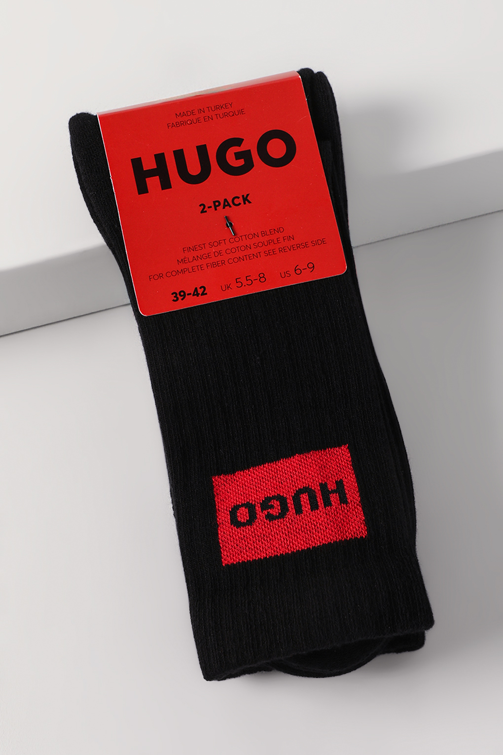 

Комплект носков мужских HUGO BOSS 50510640 черных 39-42, Черный, 50510640
