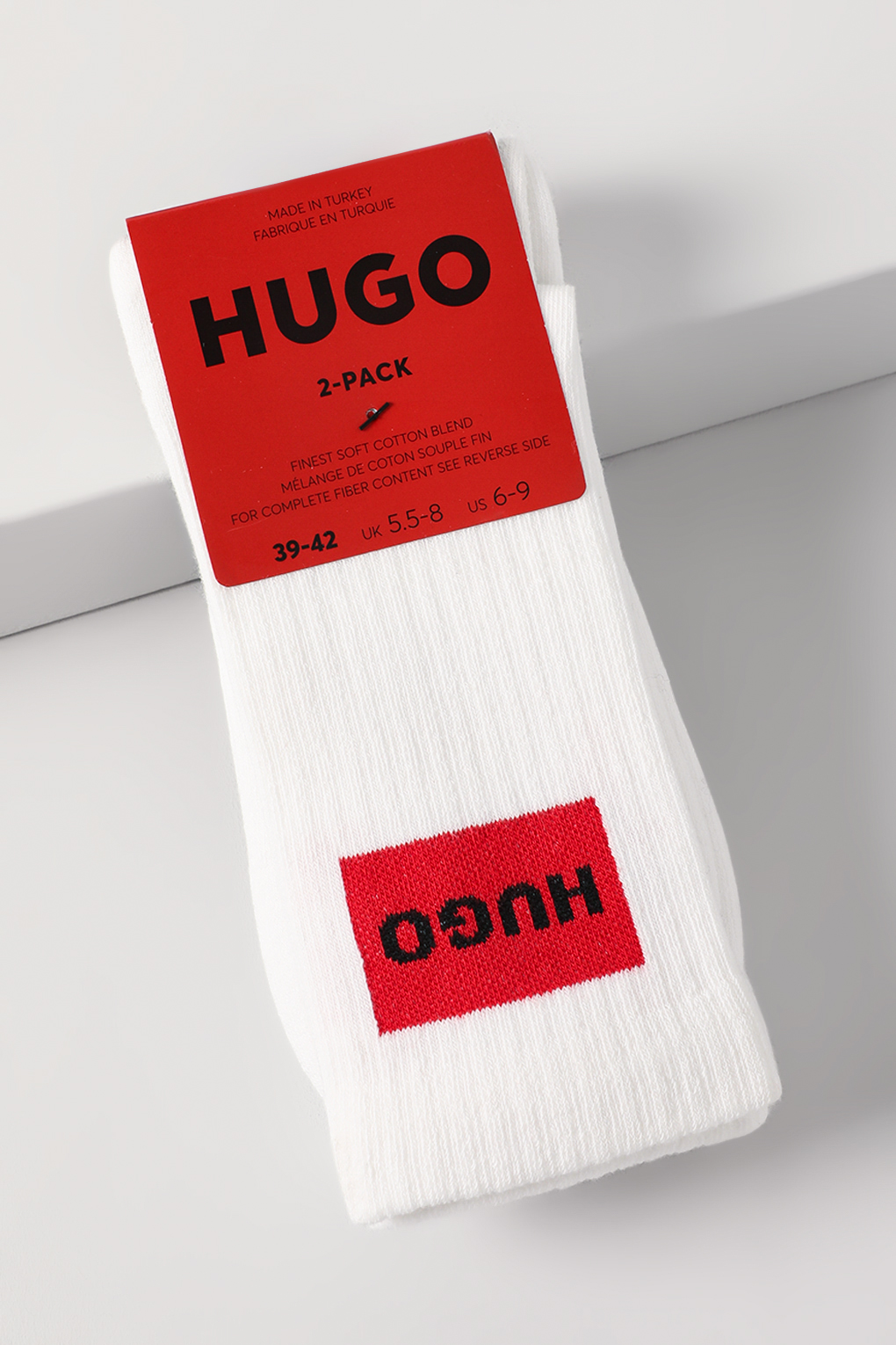 

Комплект носков мужских HUGO BOSS 50510640 белых 43-46, Белый, 50510640
