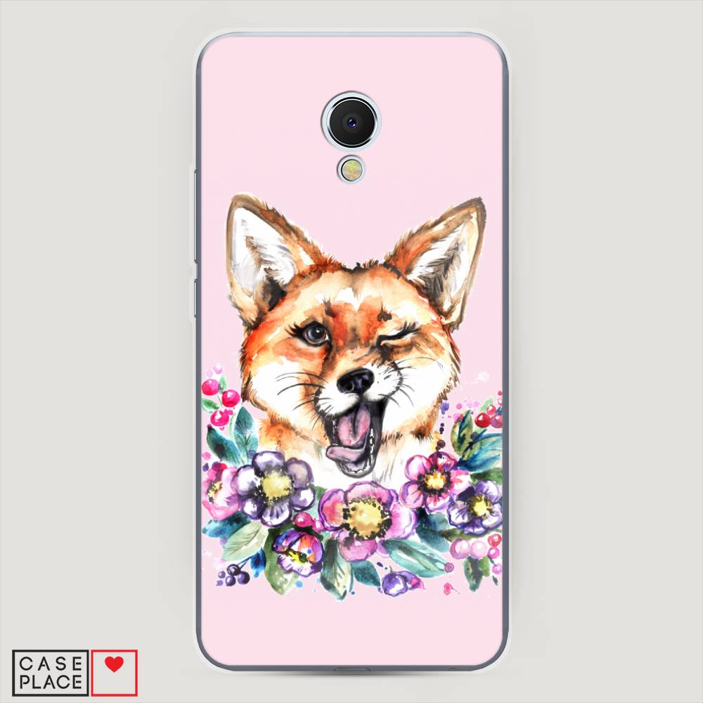 

Чехол Awog на Meizu MX6 "Подмигивающая лиса", Оранжевый, 70950-10