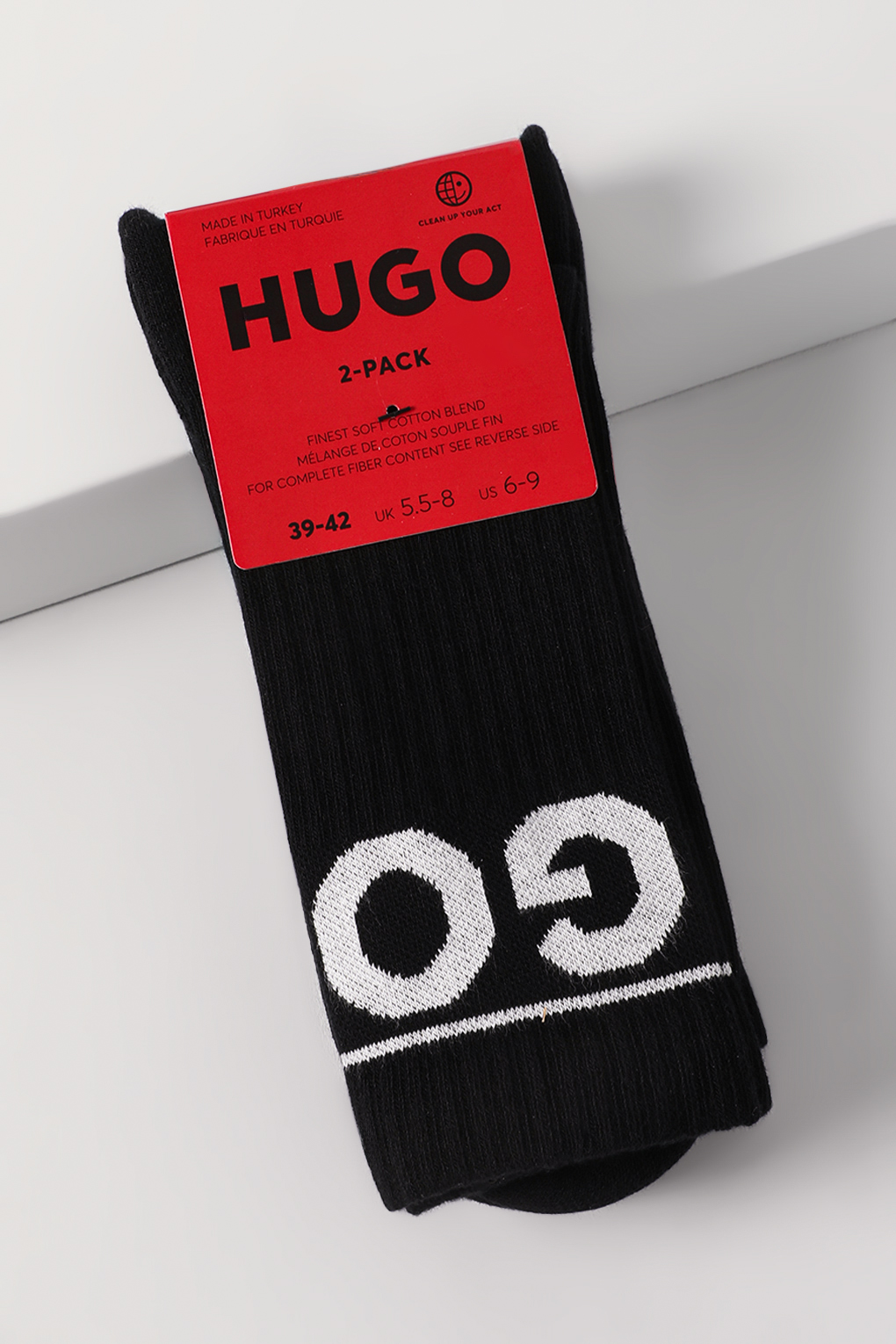 

Комплект носков мужских HUGO BOSS 50510647 черных 39-42, Черный, 50510647