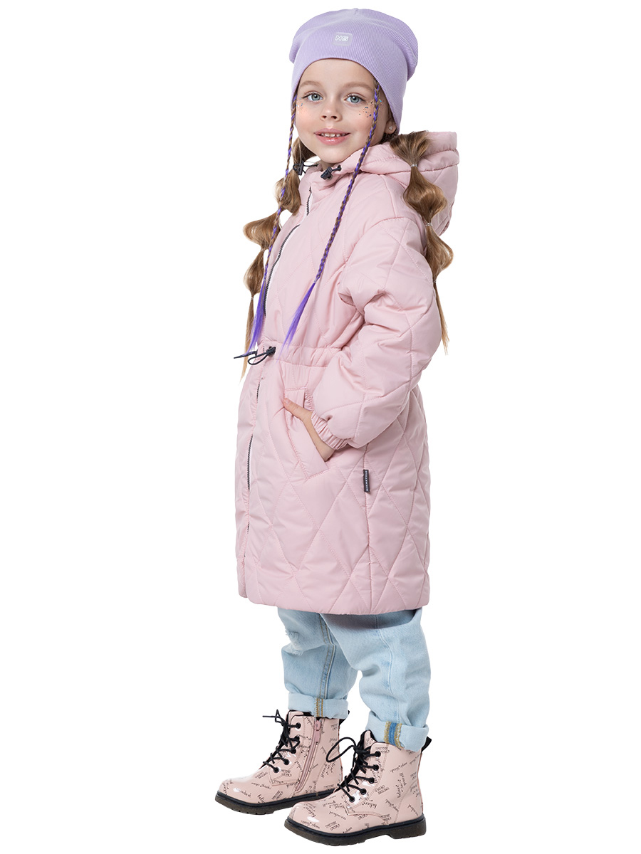Пальто детское NIKASTYLE 6м4223, розовый, 116