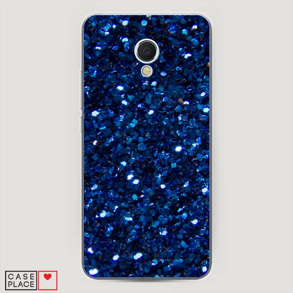 

Чехол Awog "Синие блестки рисунок" для Meizu MX6