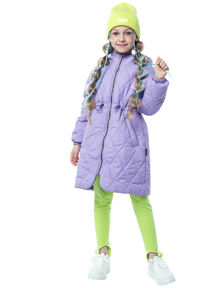 

Пальто детское NIKASTYLE 6м4223, фиолетовый, 122, 6м4223