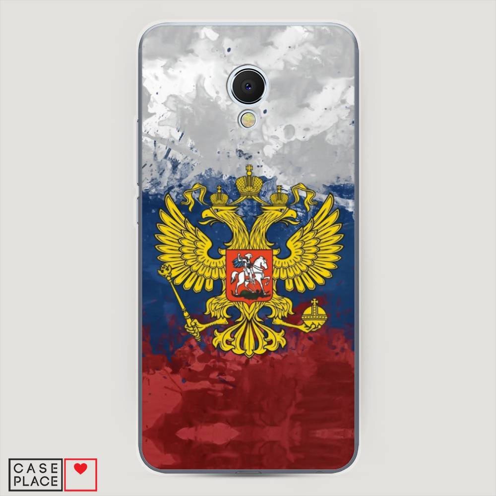 

Чехол Awog на Meizu MX6 "РФ", Белый;синий;красный, 70950-5