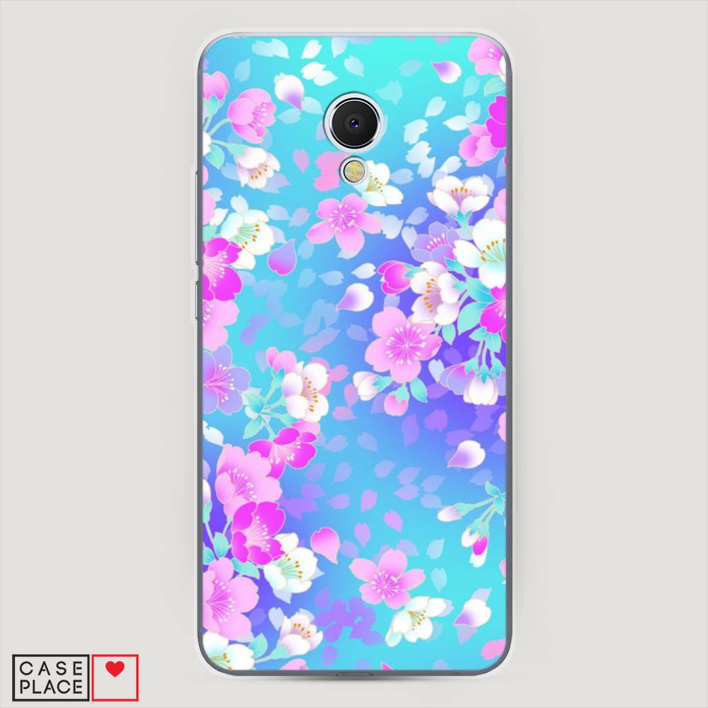 

Чехол Awog на Meizu MX6 "Яблоневые цветы", Голубой;розовый;белый, 70950-8