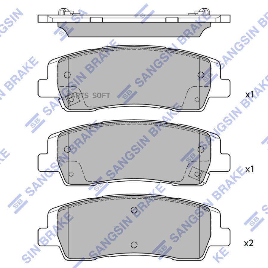 

колодки тормозные задние HYUNDAI STARIA (US4) 1шт