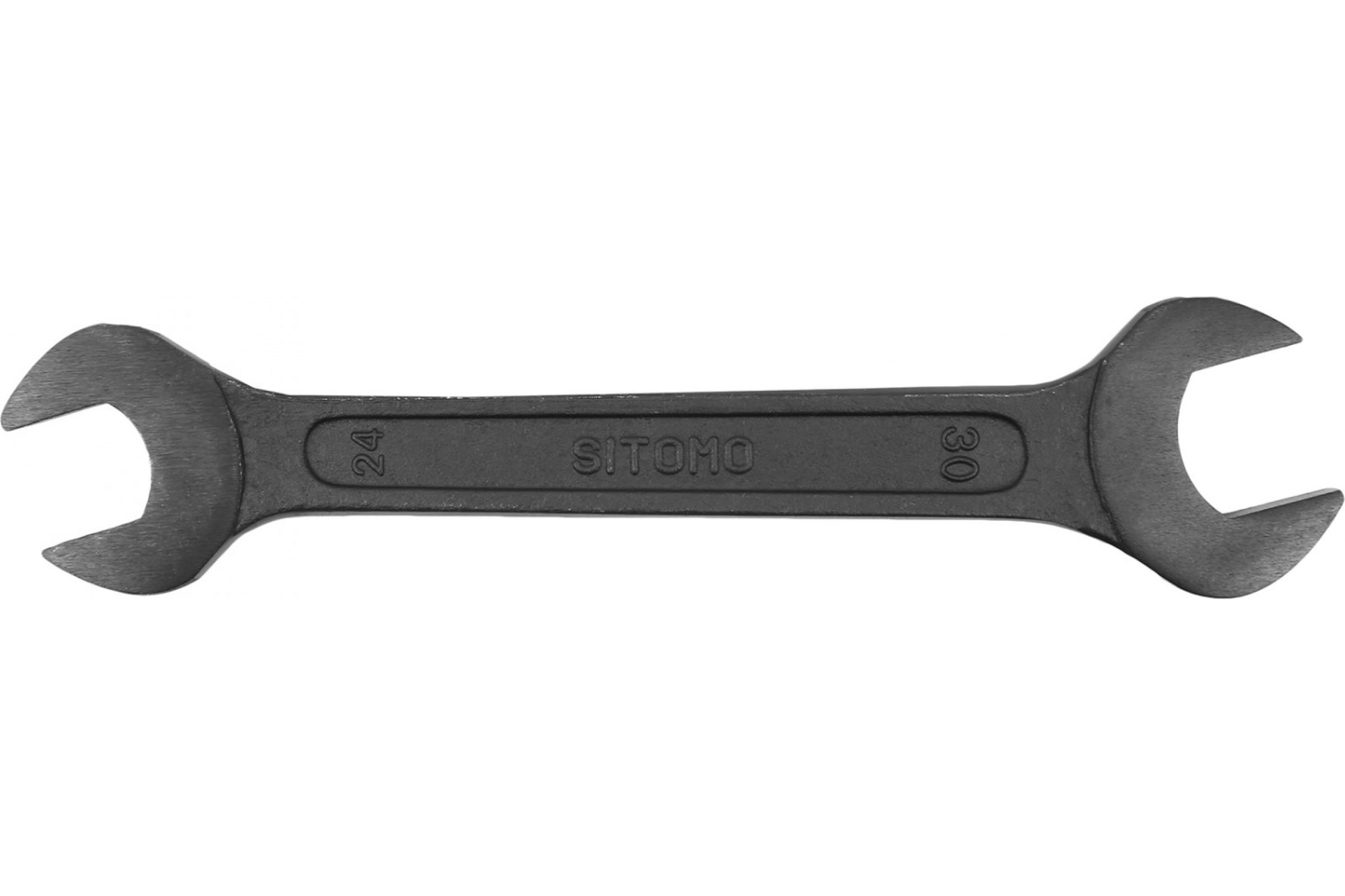 SITOMO Ключ гаечный рожковый двусторонний 24х30 окс. 131016