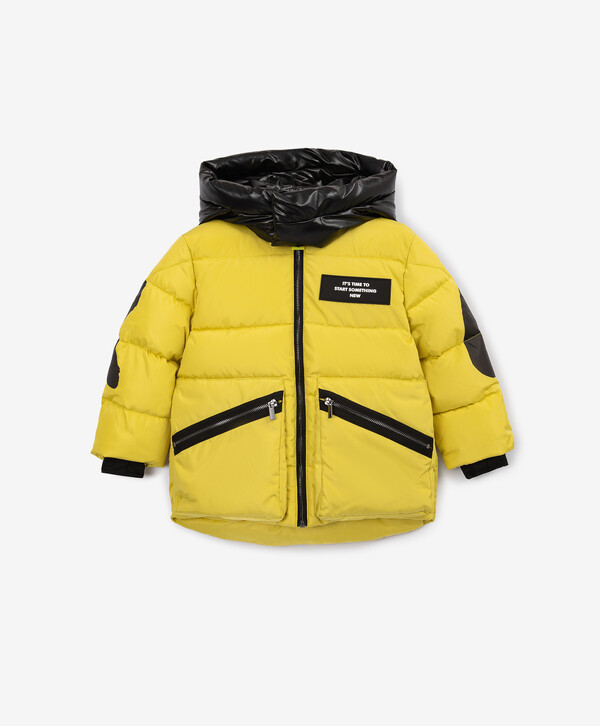 

Куртка демисезонная стёганая на искусственном пуху горчичная Gulliver, 134, 22406BMC4103, Желтый, 22406BMC4103