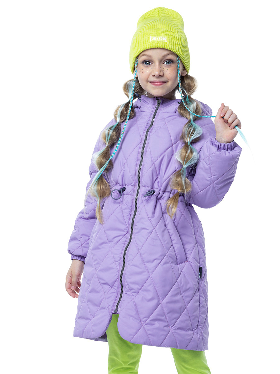 

Пальто детское NIKASTYLE 6м4423, фиолетовый, 158, 6м4423
