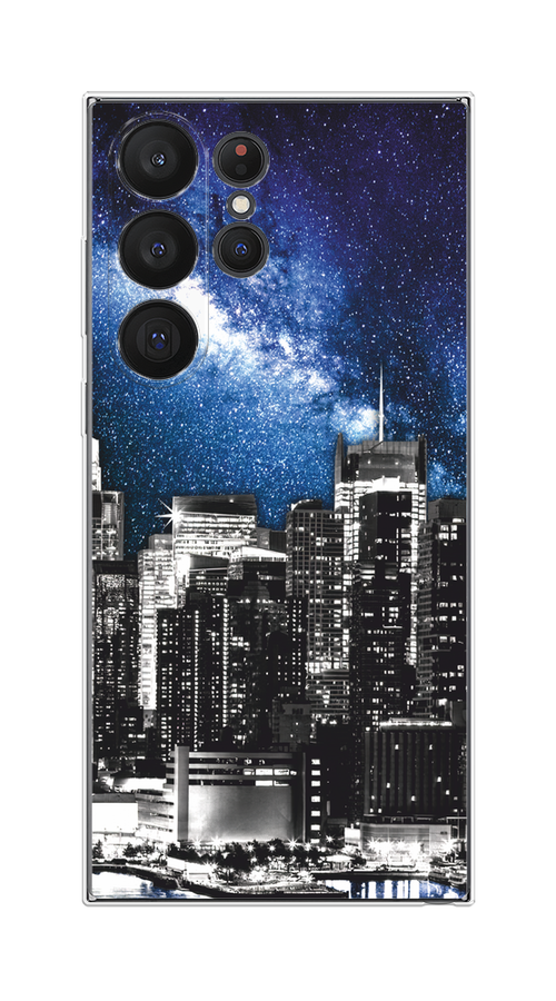 

Чехол Homey на Samsung Galaxy S23 Ultra 5G "Космический Нью-Йорк", Синий;серый, 2107550-1