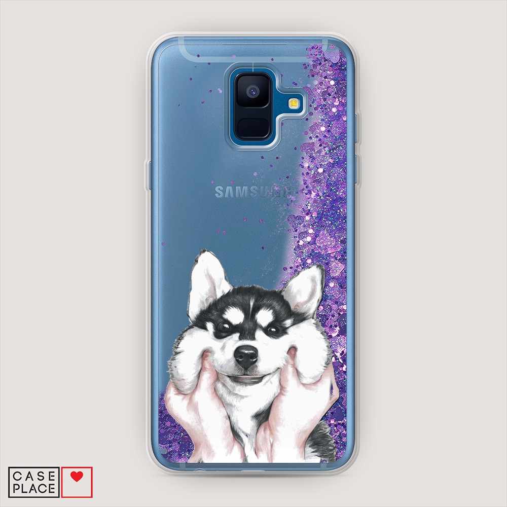 

Чехол Awog на Samsung Galaxy A6 2018 "Щечки хаски", Разноцветный, 25992-1