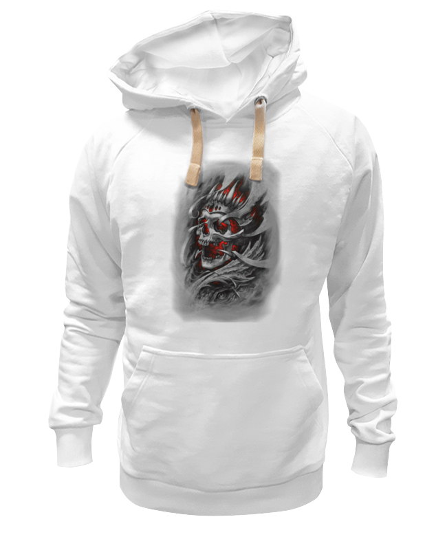 

Худи унисекс Printio Skull art белое 3XL, Белый, Skull art