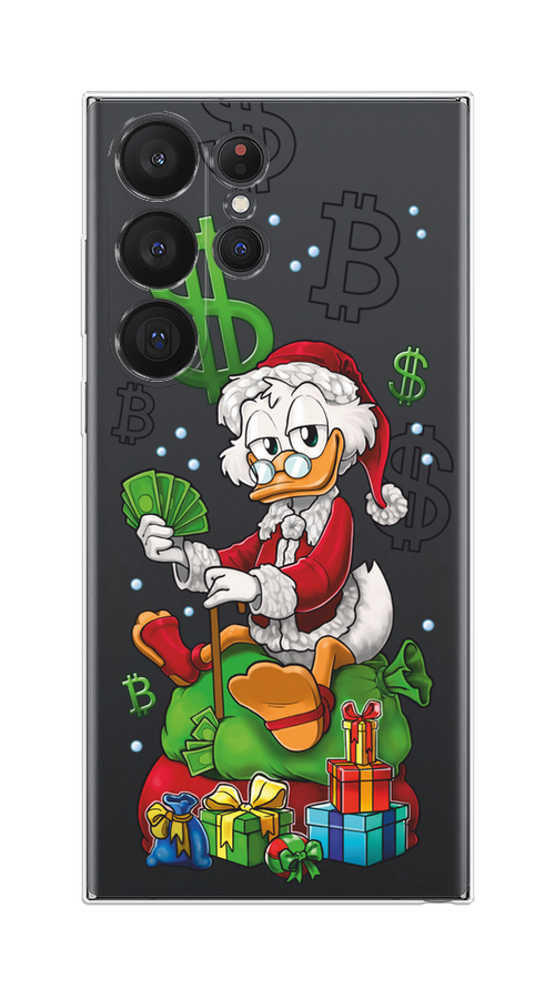 

Чехол Homey на Samsung Galaxy S23 Ultra 5G "Богатый санта Скрудж Макдак", Белый;красный;зеленый, 2107550-1