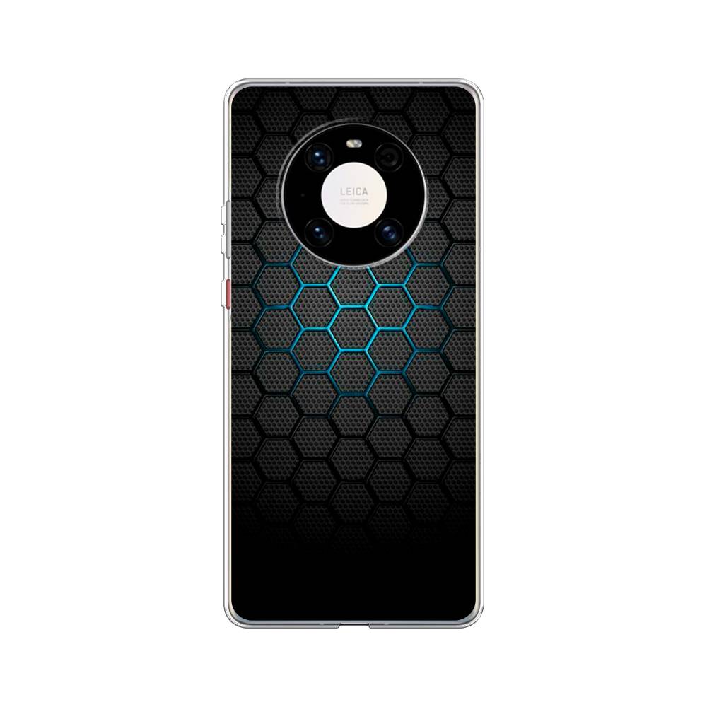 фото Чехол awog "бирюзовые соты" для huawei mate 40 pro