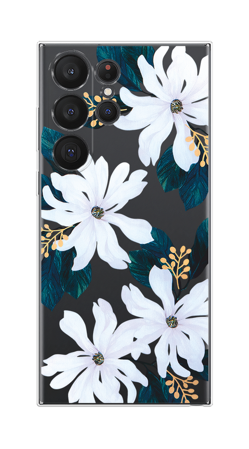 

Чехол Homey на Samsung Galaxy S23 Ultra 5G "Delilah Flower", Зеленый;белый, 2107550-1