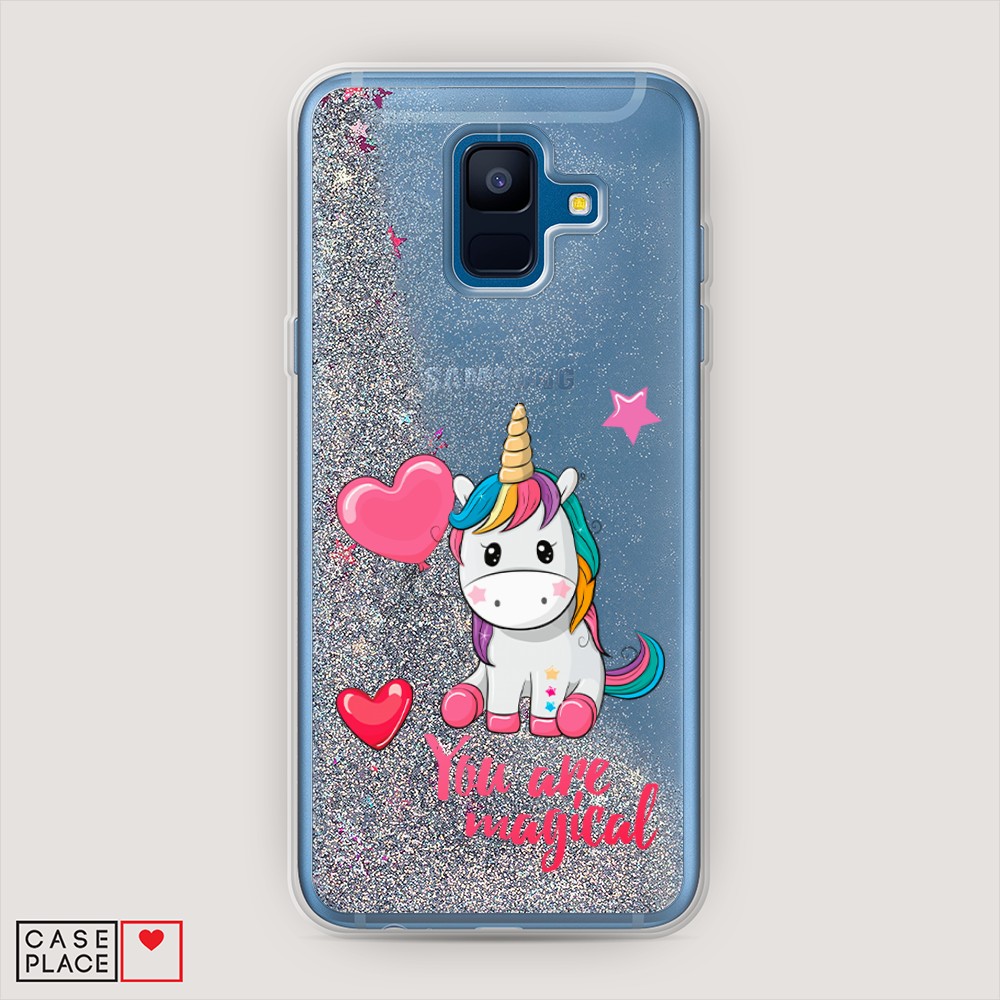 

Чехол Awog на Samsung Galaxy A6 2018 "Волшебная единорожка", Разноцветный, 25991-1