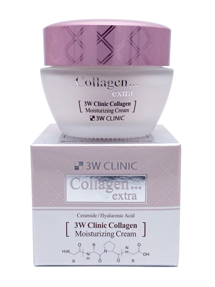 Крем для лица с коллагеном увлажняющий 3W Clinic Collagen Extra Moisturizing Cream, 50 мл