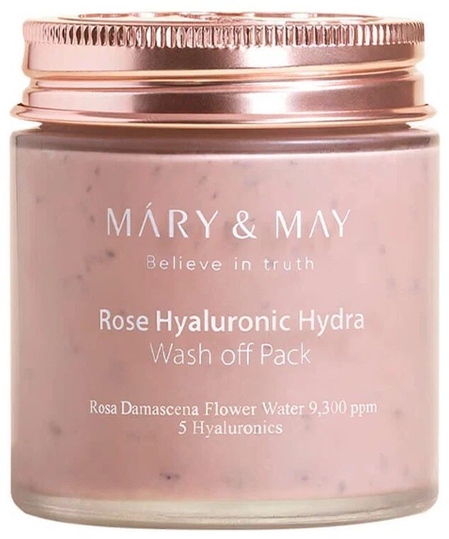 Глиняная маска Mary&May с экстрактом розы и гиалуроновой кислотой Rose Hyaluronic 125 г
