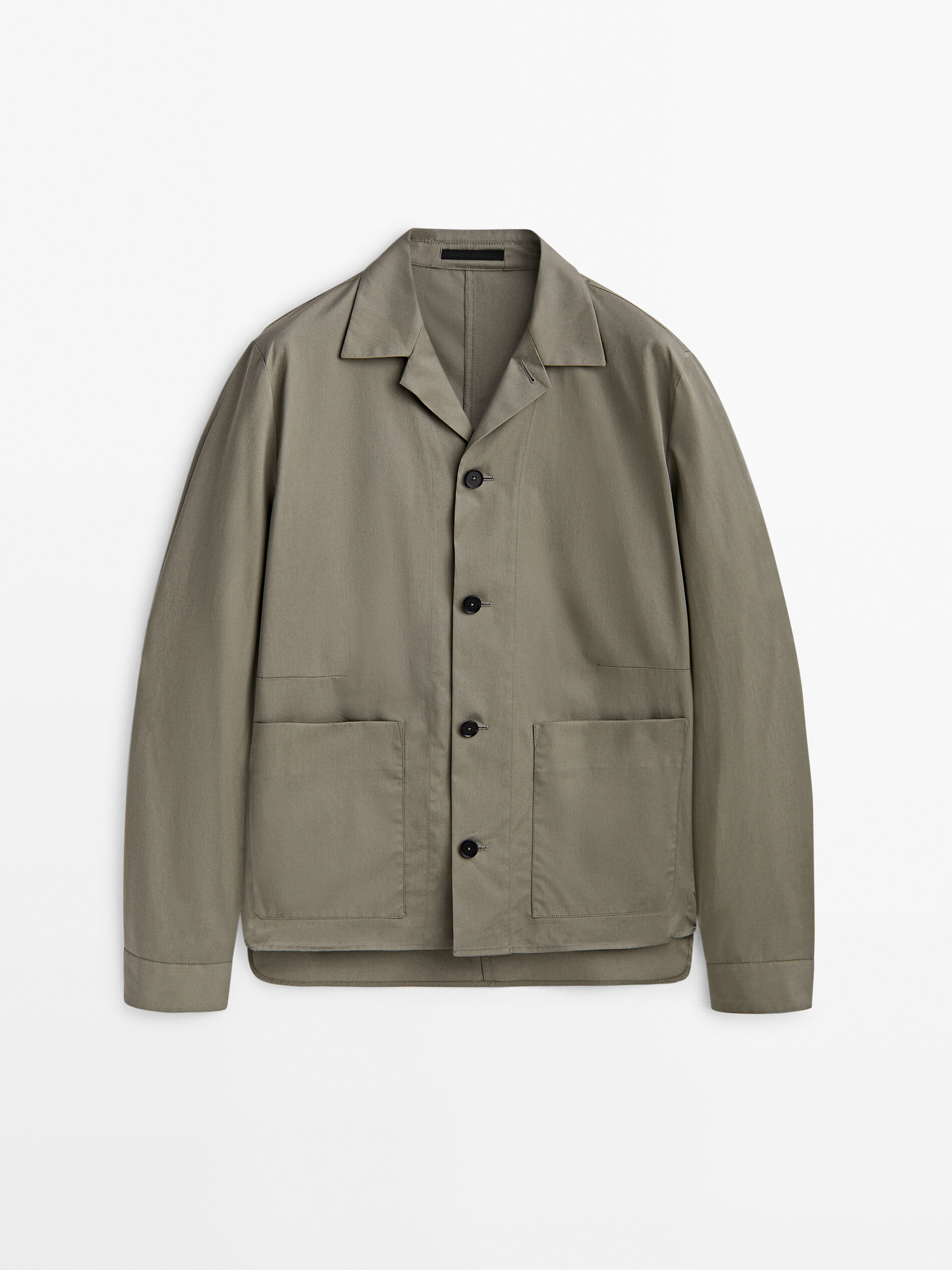 Куртка мужская Massimo Dutti 810482555 хаки XL (доставка из-за рубежа)