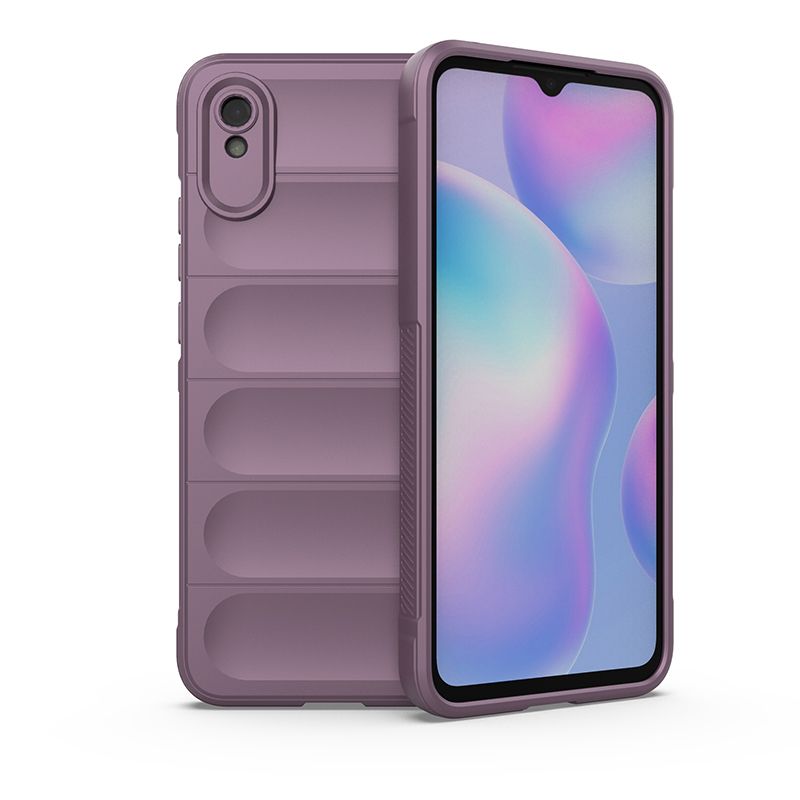 фото Противоударный чехол flexible case для xiaomi redmi 9a (сиреневый) black panther