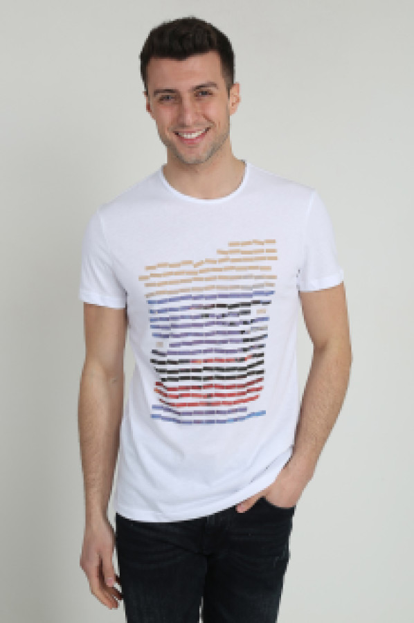 

Футболка мужская Terapi Giyim 25363 белая 2XL (доставка из-за рубежа), Белый, 25363