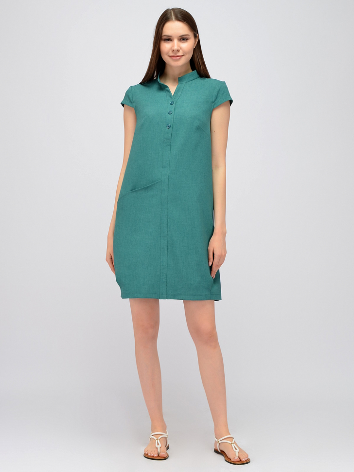 Платье женское Viserdi 10122 зеленое 52 RU