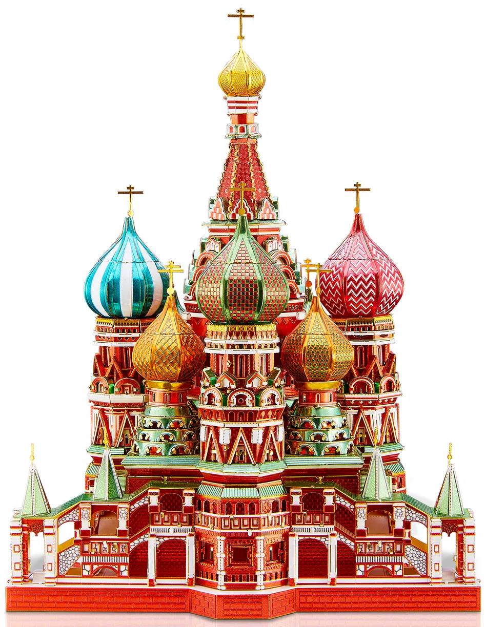 Конструктор из металла Piececool Saint Basils Cathedral Large HP181-GR 711 деталей