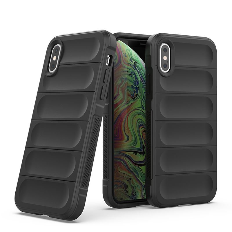 фото Противоударный чехол flexible case для iphone xs max (черный) black panther