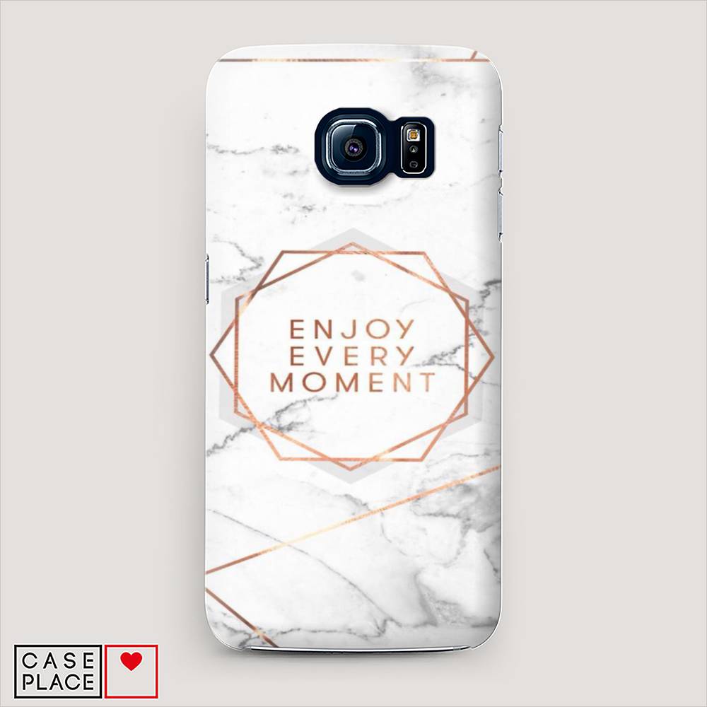 

Чехол Awog "Enjoy every moment мрамор" для Samsung Galaxy S7 edge, 24620-5