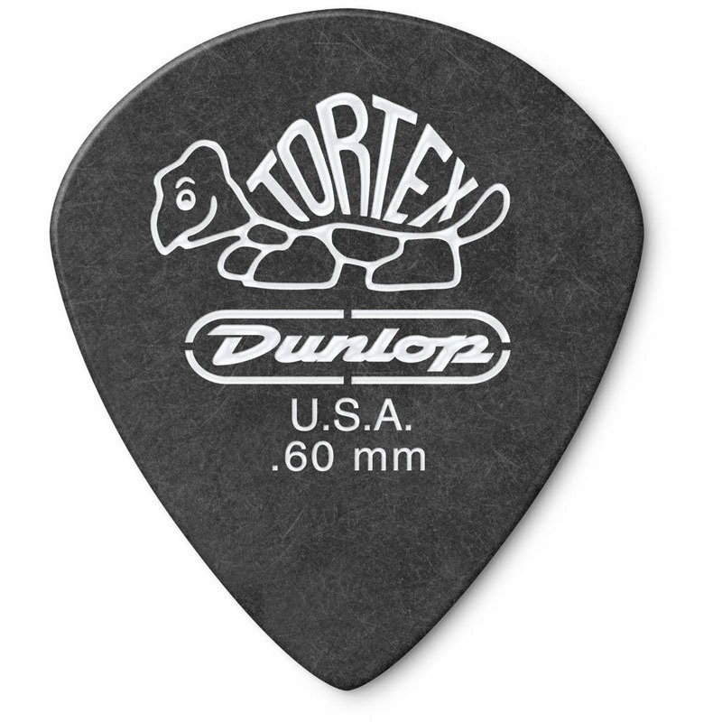 Медиатор DUNLOP 482P.60 Tortex Pitch Black Jazz III